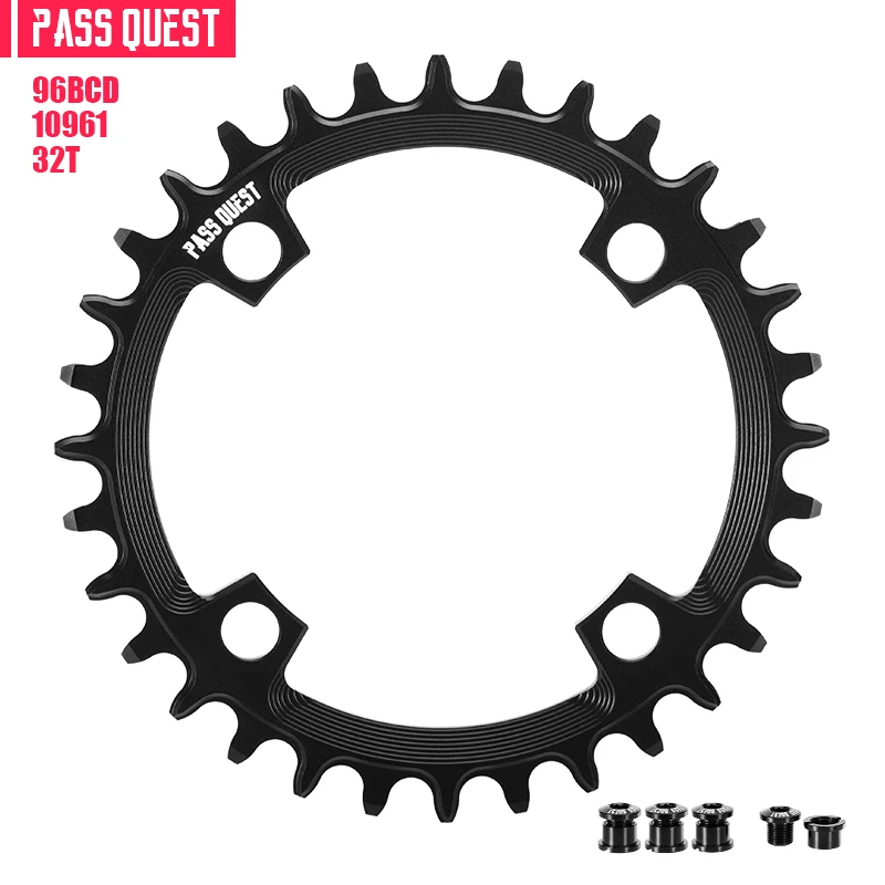 

PASS QUEST 96BCD велосипедная Звездочка 4-болтовое узкое широкозубчатое цепное колесо для SHIMANO ALIVIO DEORE M4000/M4050 // M612