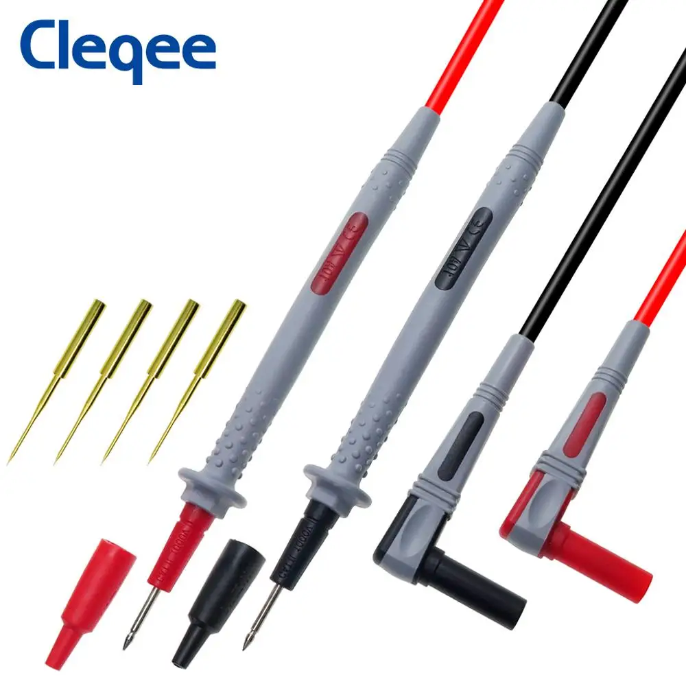 Multimeter Test Lead 1000V/10A 150cm Universal Double Silicone wrap Sharp Needle for Digital Multimeter