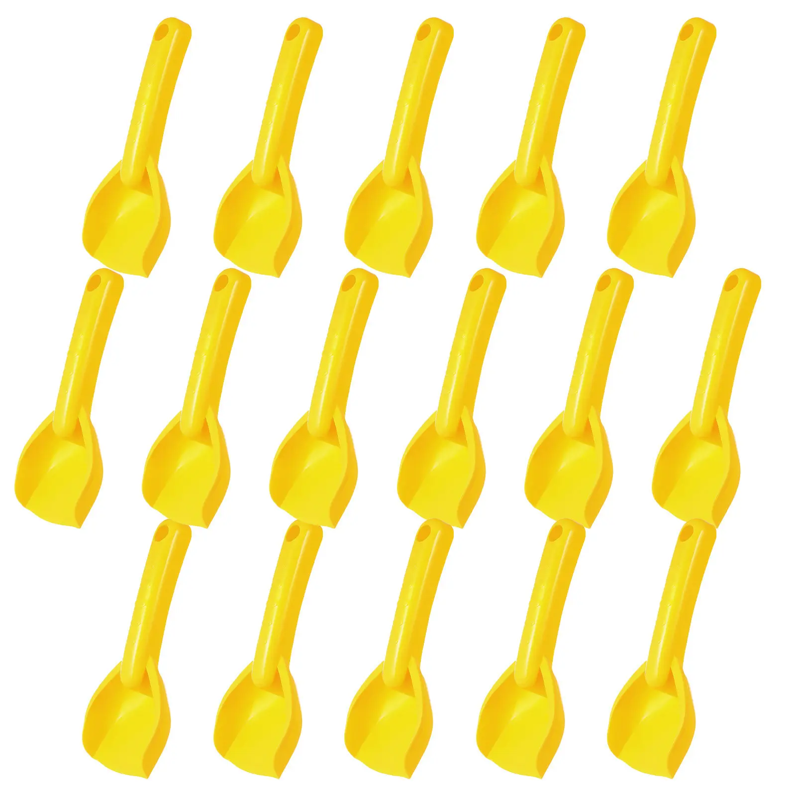 어린이용 미니 모래삽 16개, 해변 모래 스쿠퍼, 가벼운 용 정원 도구, 모래놀이터 발굴 파티 선물