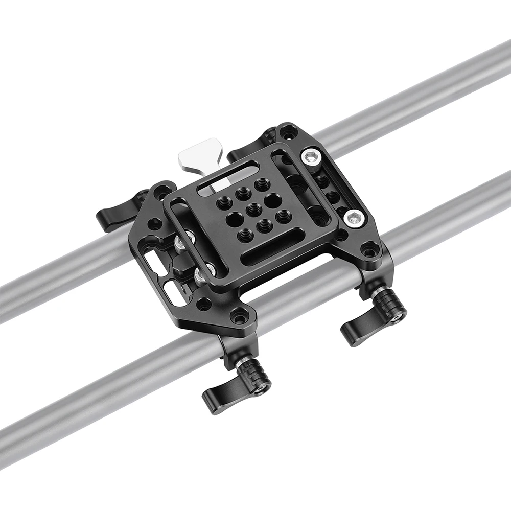 

Быстросъемная V-образная Монтажная пластина аккумулятора KIMRIG с 15-миллиметровым Двойным Зажимом адаптеров для Dslr-камеры монитора фотостудии