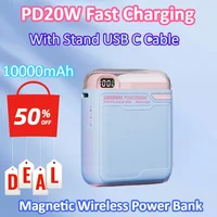 PD20W 10000mAh Magsafe Portable Wireless Power Bank Magnetic Wireless USB C Fast Charger for IPhone 15 14 X Xiaomi Samsung 1