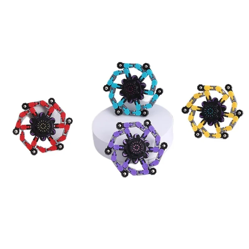 Transformable Fidget Spinner Stress Relief Sensory Toy Finger Gyro for Kids and Adults Gift