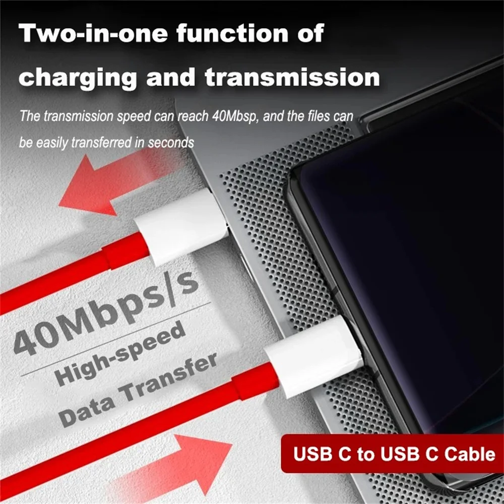 PD 65W USB C to USB C 케이블 6A 고속 충전 휴대폰 충전기 데이터 케이블 (원플러스 에이스 12 11 10T 9 8T 7T 타입 C 퀵차지 케이블)