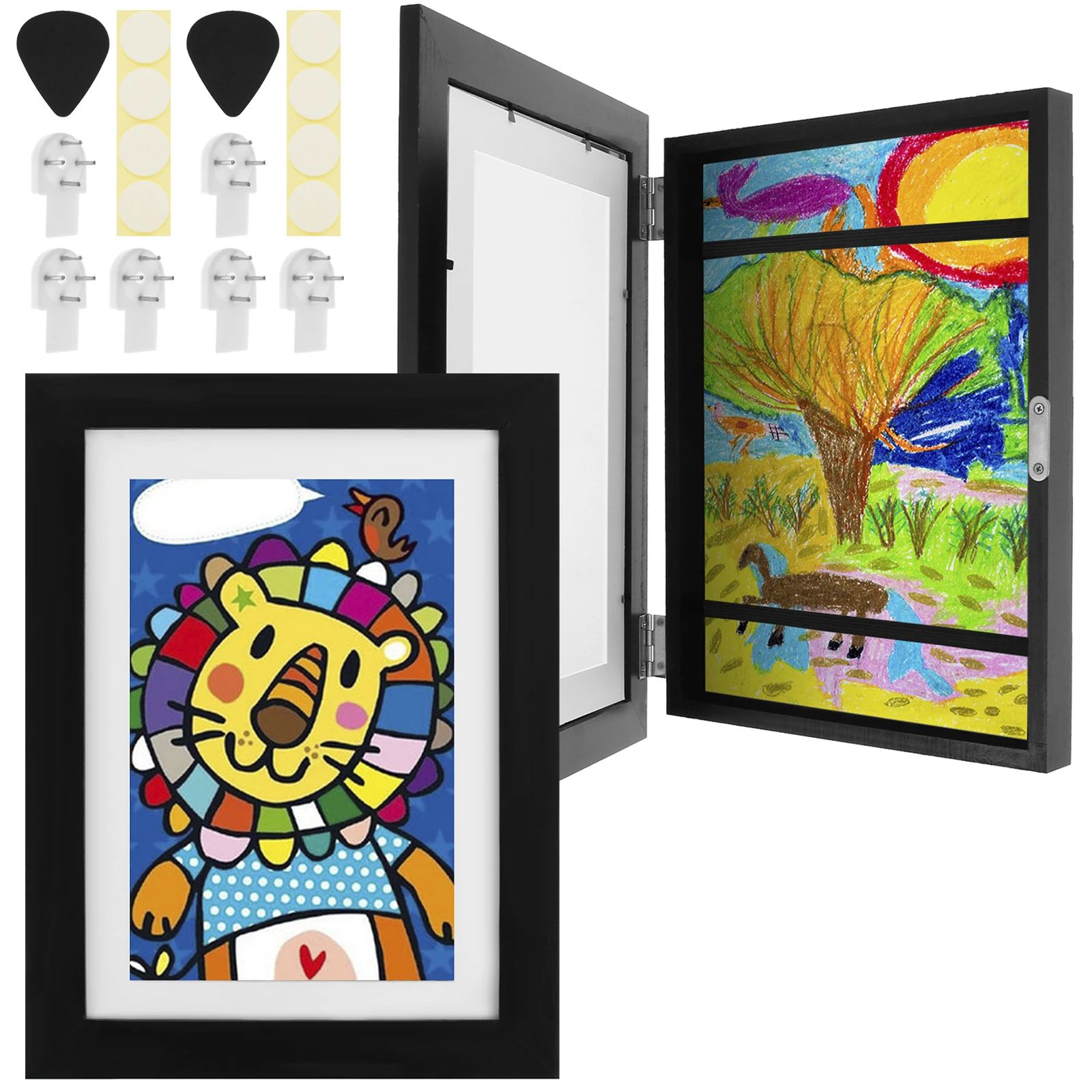 Children Art Frames Front Open Changeable Kids Frametory Poster Photo Drawing Paintings Pictures Display Home Decor 1/2/4Pcs art frames