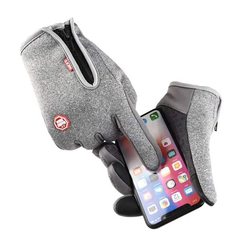 Winter Fleece Touchscreen Gloves for Men Women Outdoor Cycling Driving Cold Resistance Windproof Non Slip