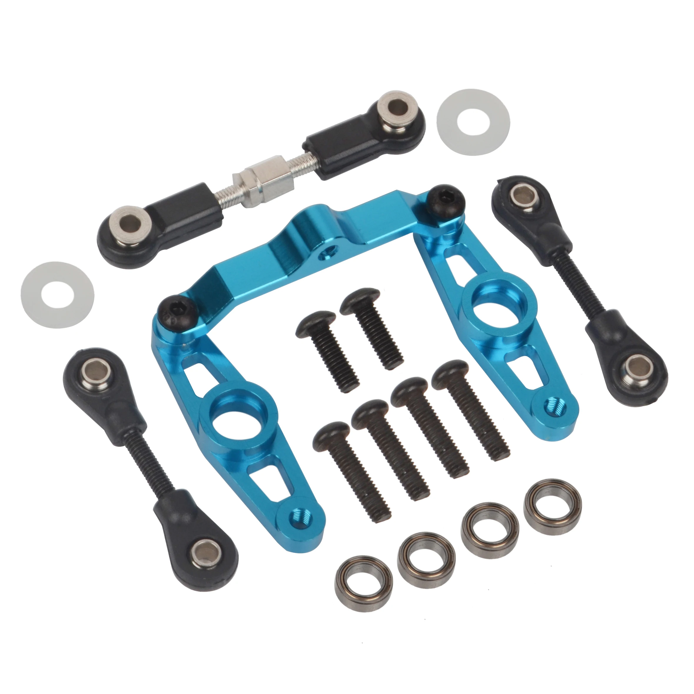 Kit Sterzo In Alluminio Blu Per Cuscinetti A Sfera Tamiya TT-01 Type-E E TT-01D 1/10