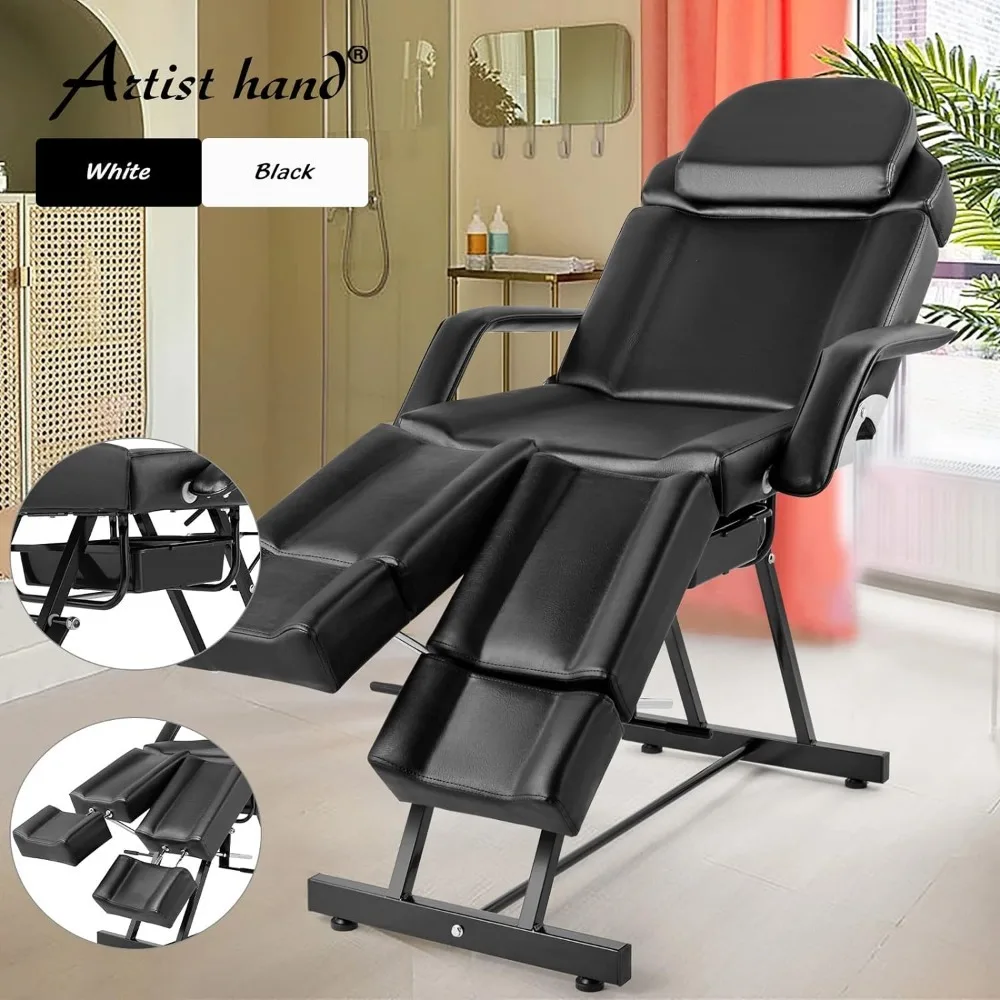 Artist hand Massage Table Facial Bed Massage Bed Lash Bed for Eyelash Extensions Salon Chair with Tray images - 6