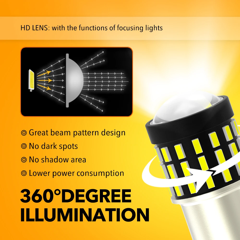 OXILAM 2X BAY15D P21/5W 1157 LED  T20 W21/5W 7443 7440 W21W WY21W 1156 BA15S P21W 7506 LED Ʈ  Ʈ DRL for Kia
