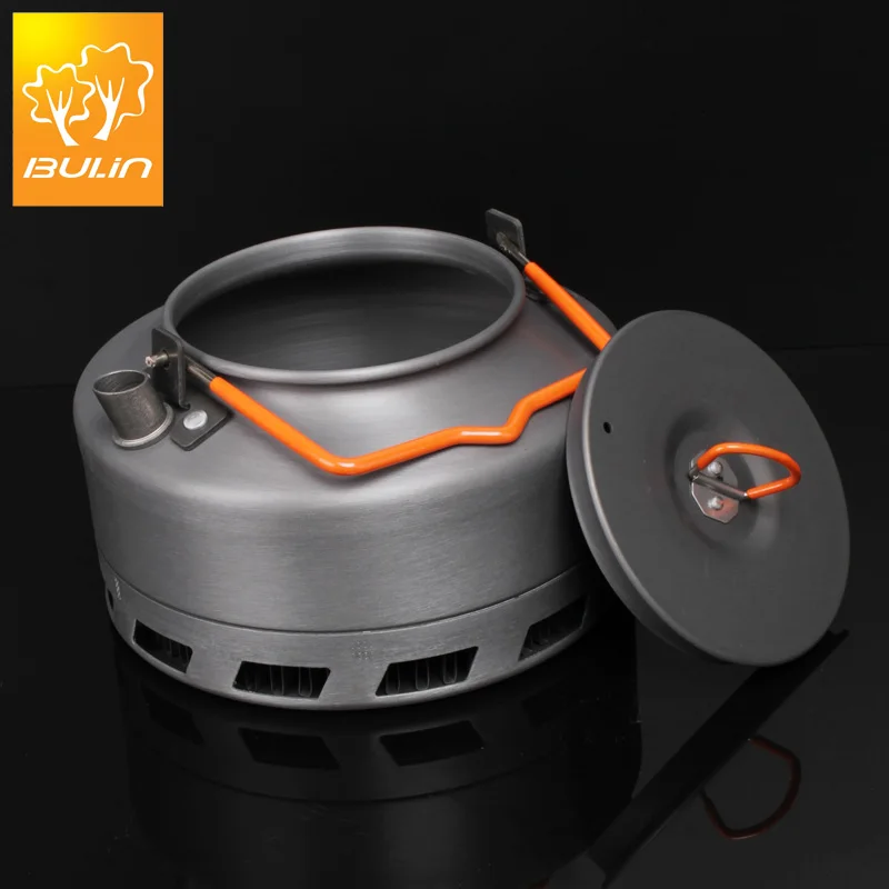 1.1L/1.6L Portable Outdoor Camping Tableware Hiking Quick Heat Teapot Coffee Water Kettle
