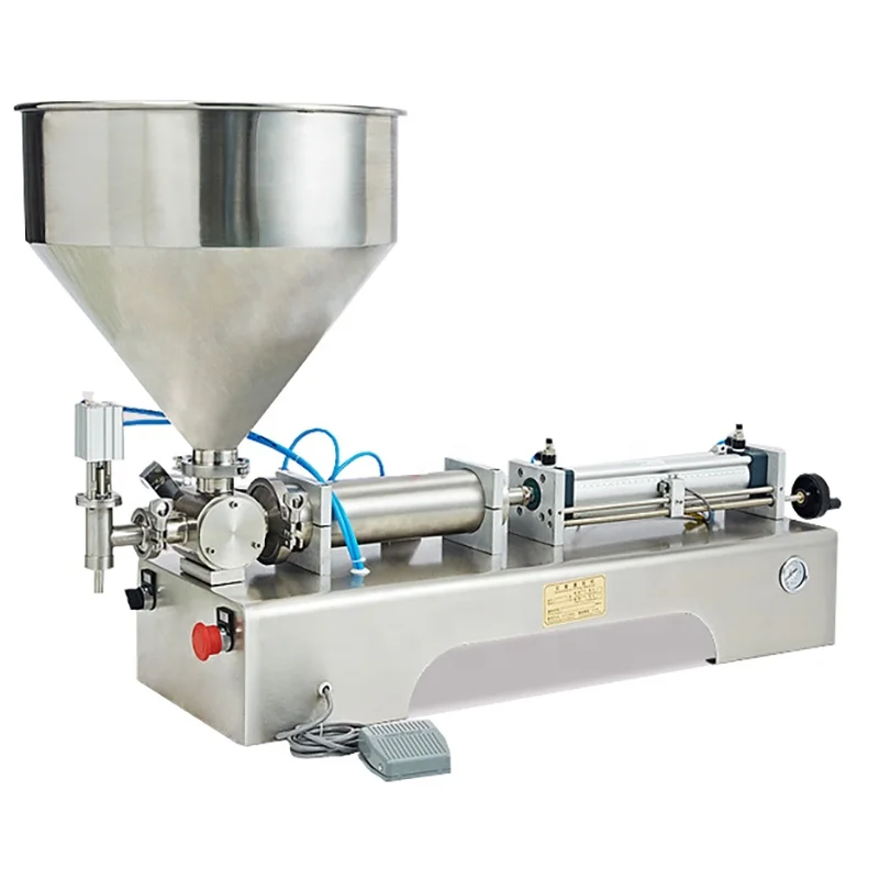 Mixing with Heater Filler Viscous Material Paste Sugar Chocolate Sauce Packaging Equipment Bottle Filling Machine