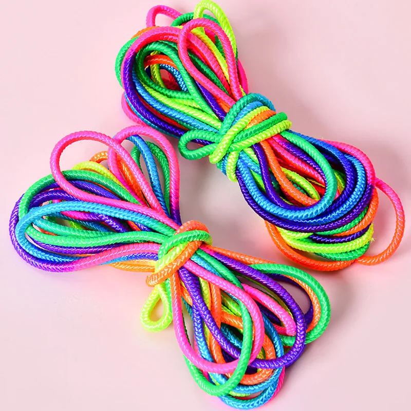 Rainbow Rubber Band For Jumping Game Kids Outdoor Fun Sports Toy Comba Saltar Niños Jeux Enfant Exterieur Buiten Speelgoed
