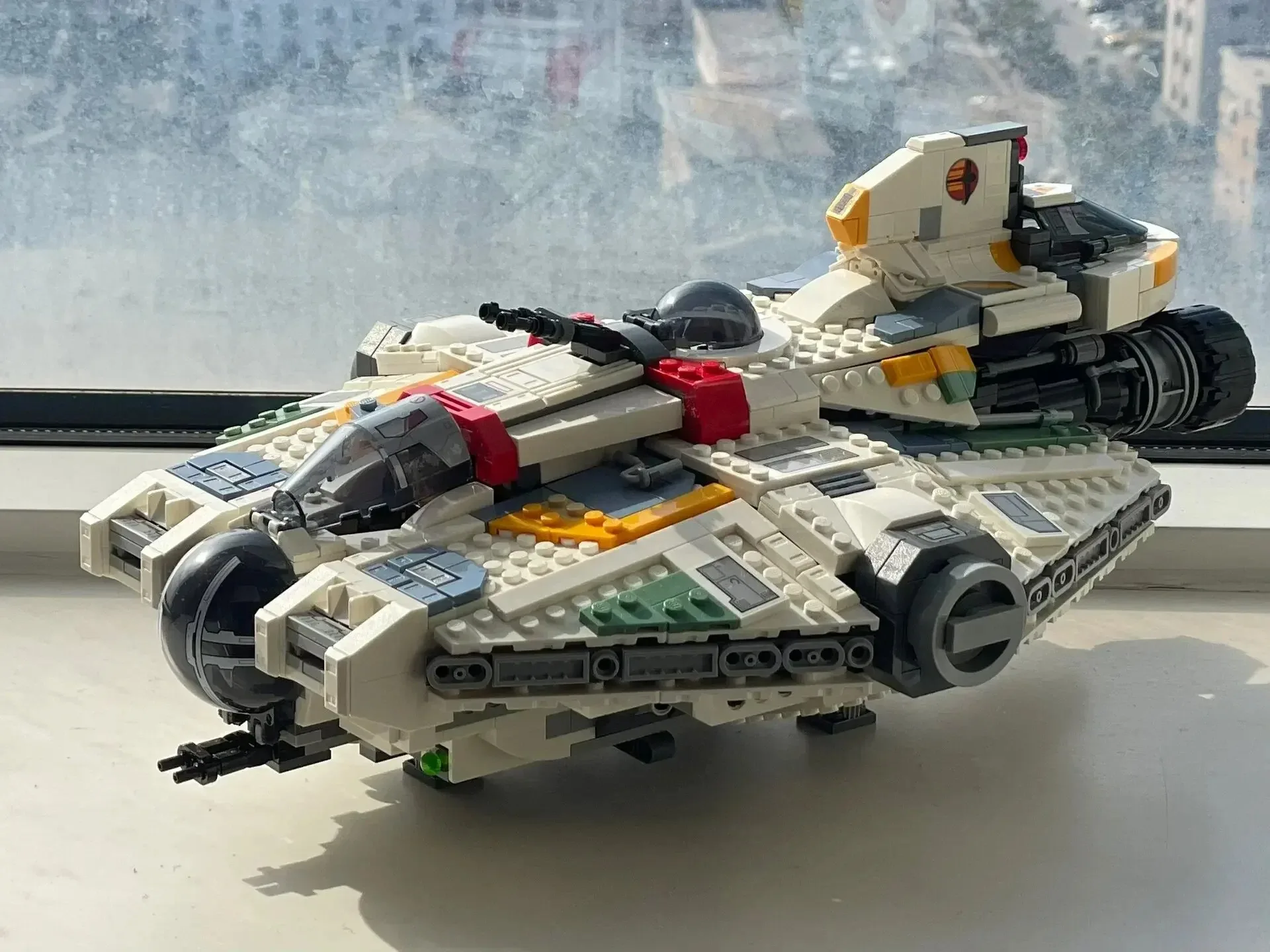 In Stock Spaceship 1394pcs Ghost & Phantom II Building Blocks Assembling Fit 75357 Bricks Model Toys Kids Gift