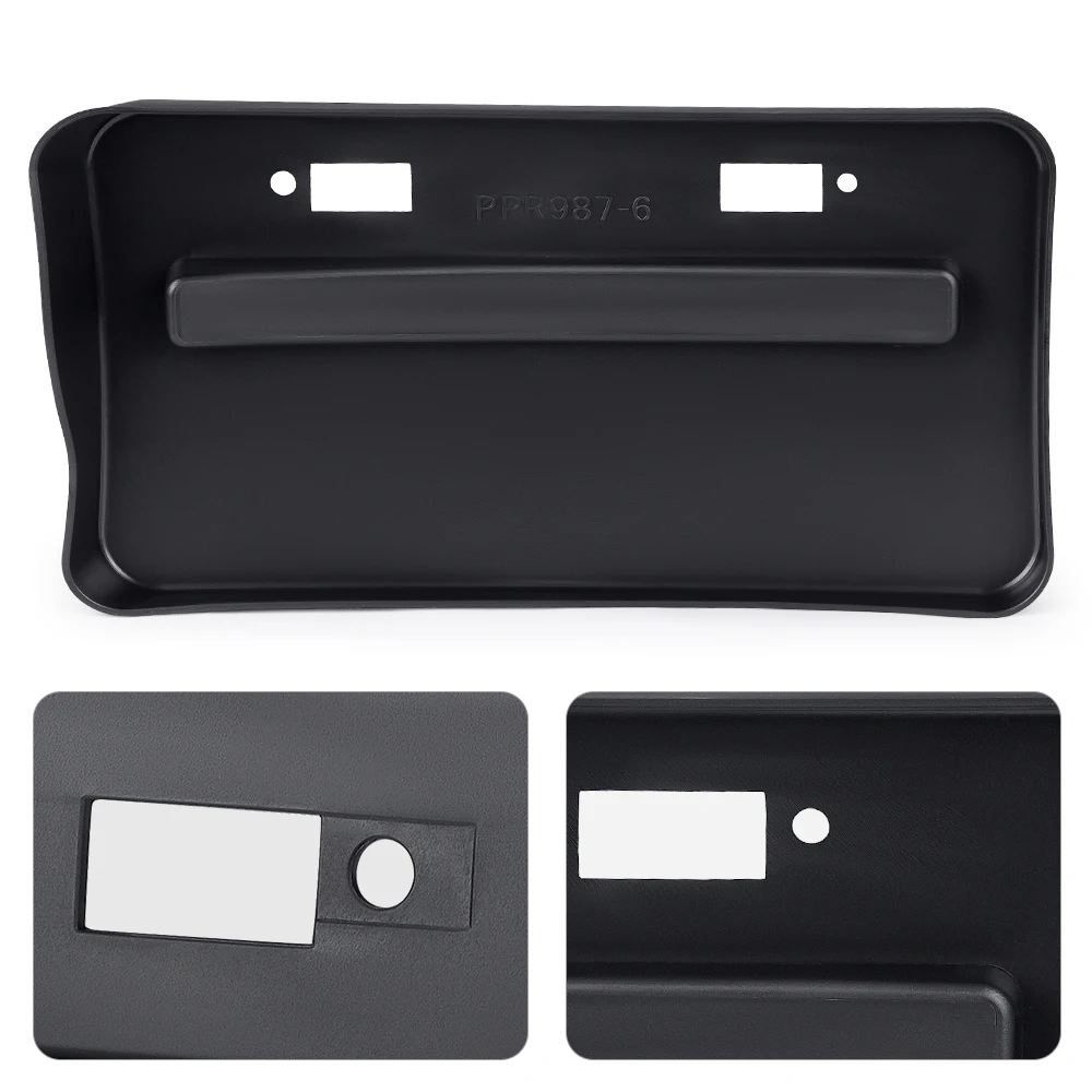 License Plate Holder For Lancer GTS EVO X 2008-2018 - Modified Side Mount Bracket, Black ABS - View #11
