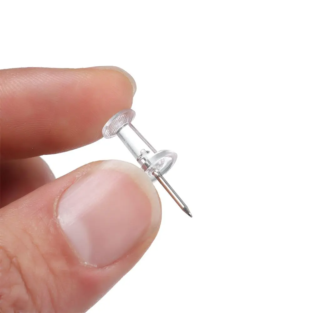 Plastic Push Pins Drawing Pins Stationery Buttons Office School Stationery Supplies 100 Pcs push pins