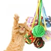 Interactive Cat Toys Yarn Ball Toy With Bell For Cats Kittens Playing Random Color