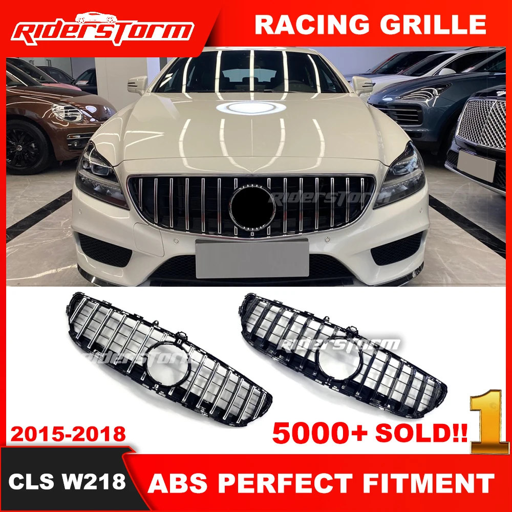 FRONT BUMPER CHROME GRILLE FOR CLS CLASS 2012 2013 2014 C218 W218 - View #13
