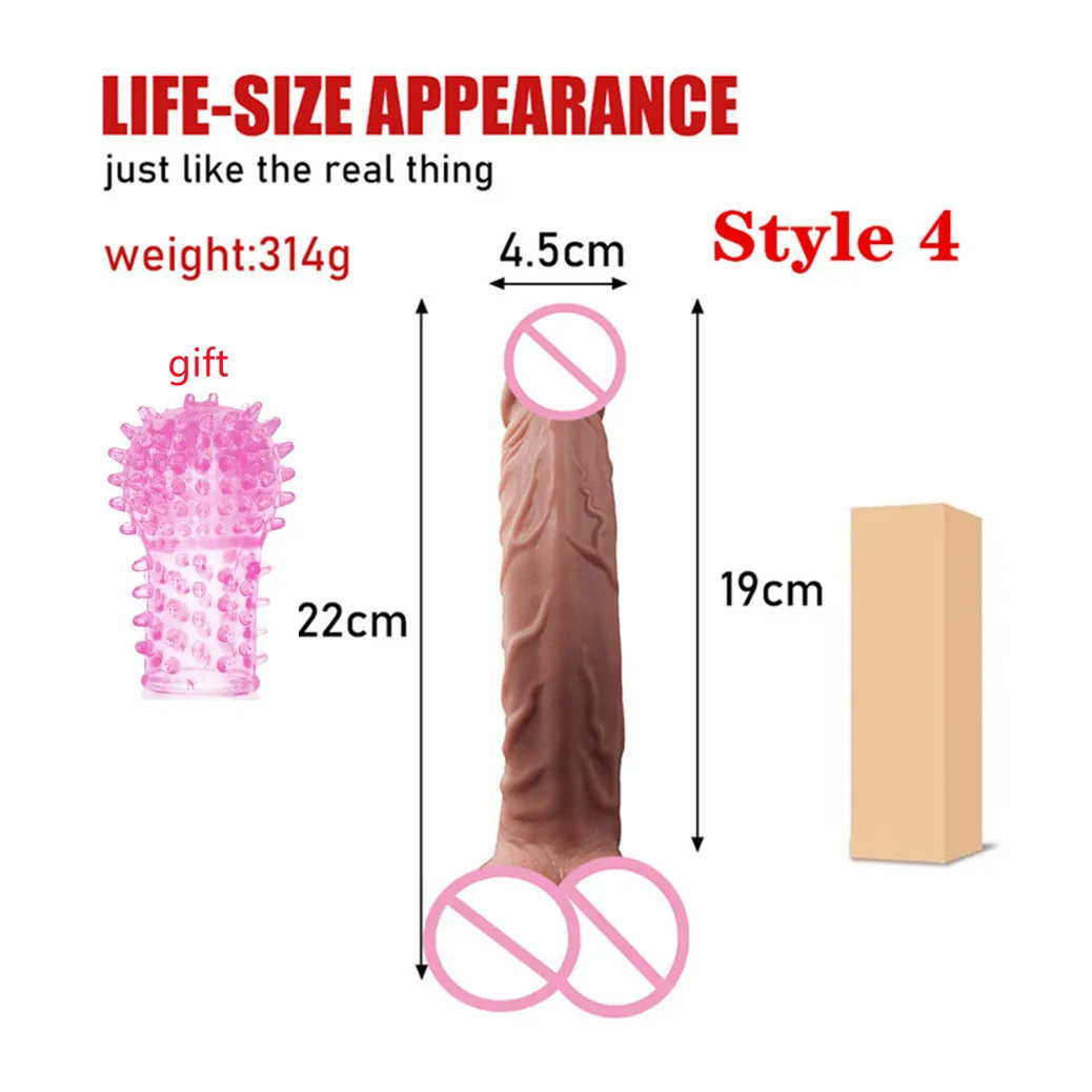Realistic Dildo Powerful Suction Cup Realistic Big Penis Elastic Sex Toys Bend Axis G Spot Dildo Sex Toys Women sex toys