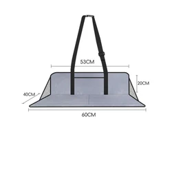 SUV Foldable Travel Mattress - Extra Long Non-Inflatable Car Camping Bed (60cmX40cm Gray)