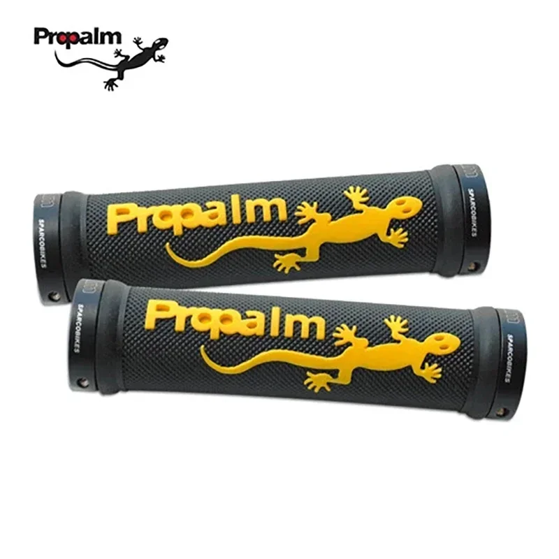 Propalm HY-709EP Bicycle Grips Straight Handles Rubber Aluminum Lockring Double Side Lock-on Bike Grips Riding Equipment