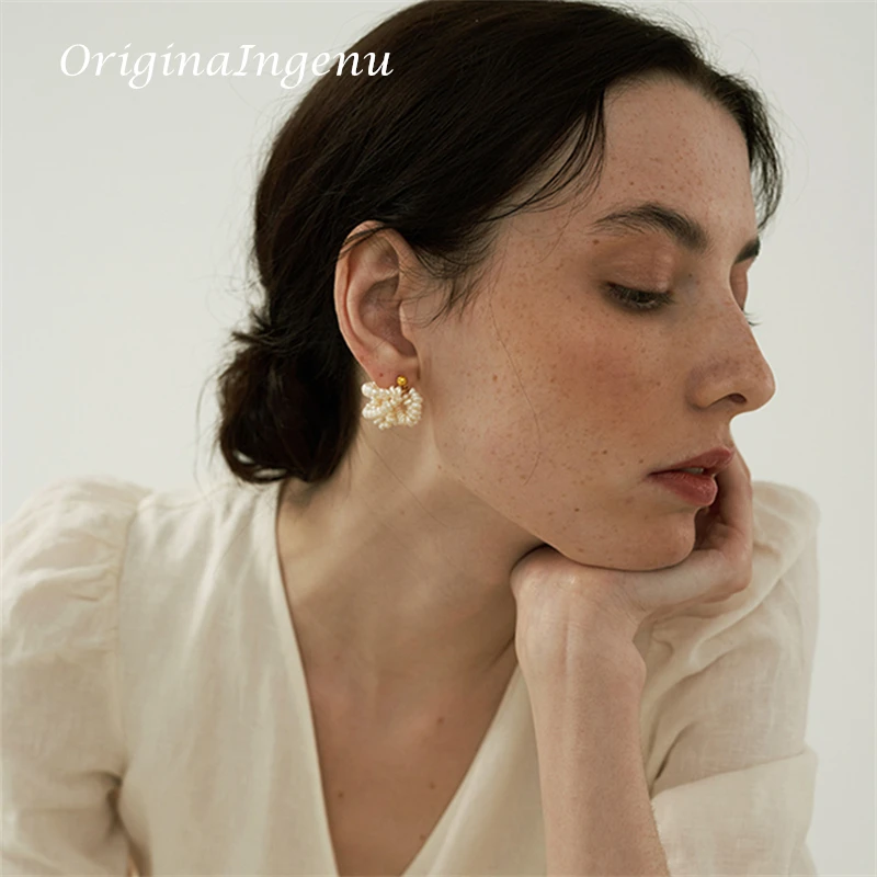 Natural Freshwater Seed Pearls Earrings 14K Gold Filled Jewelry  Handmade Jewelry Vintage Accessories Tarnish Resist Earrings