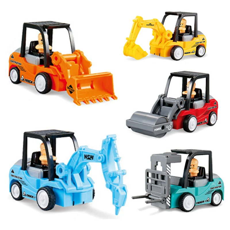 

Construction Vehicle Excavator Forklift Road Roller Gravel Truck Bulldozer Toy for Kids Educational Toys Gifts for Children