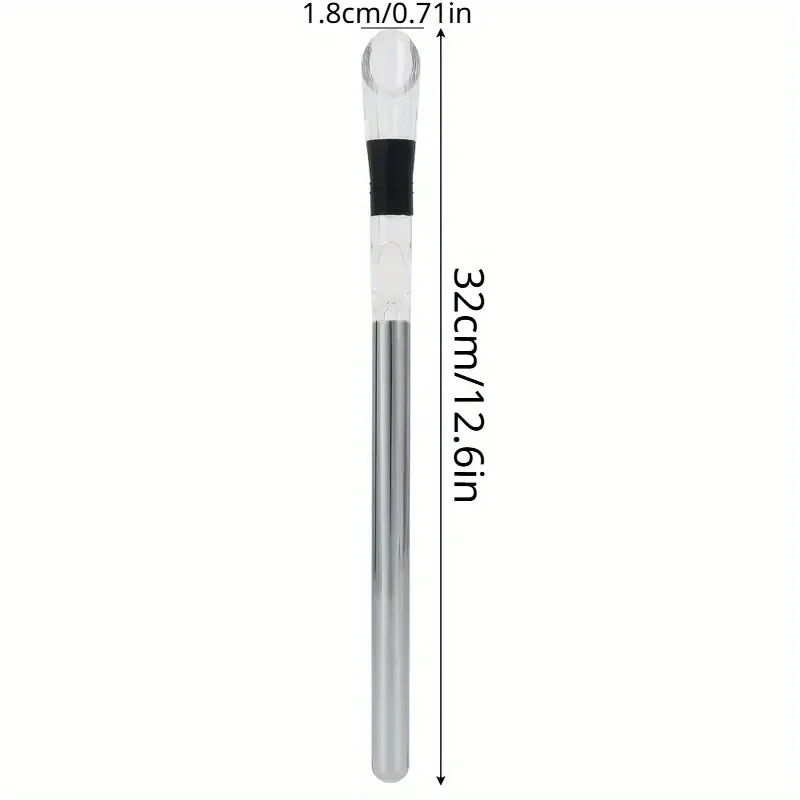 1set Ice Wine Chiller Stick With Wine Pourer Wine Cooling Stick Cooler Beer Beverage Frozen Stick Ice Cooler Bar Tool