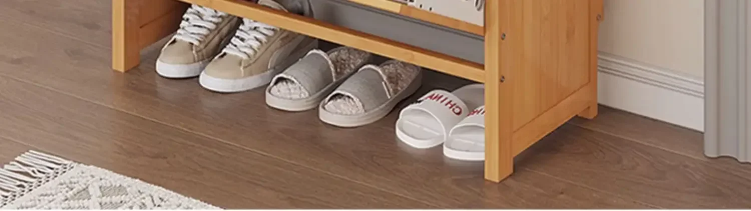 Description Picture 3 of itemModern Multilayer Shoe Cabinets Nordic Bamboo Simple Decor Shoe Rack Luxury Organizer Armarios De Dormitorio Hallway Furniture