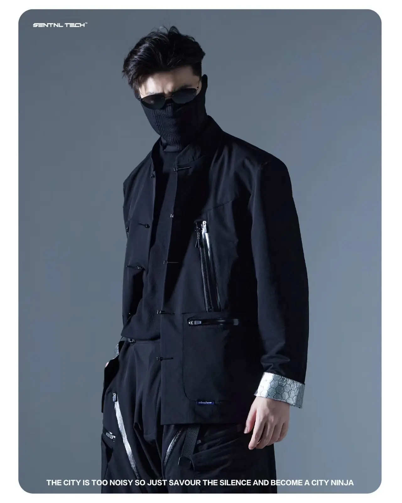 Silenstorm 25aw Functional tang suit jacket multipocket honeycomb inner material techwear aesthetic chinese style -
