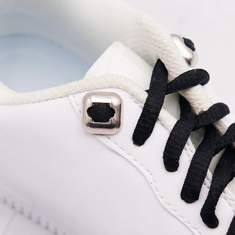 Coolstring 1.29*1.29cm Square Shoelace Tip Buckle Easy Installation Lazier Rope Head Replacement Sneaker Lacet Safty Decoration