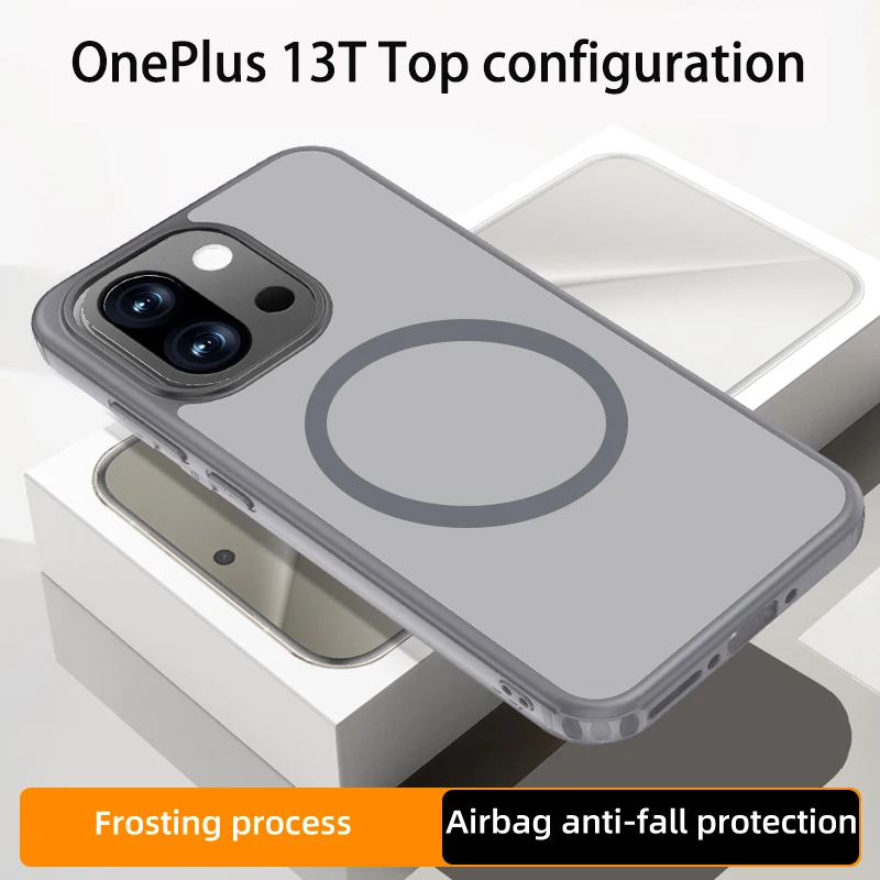Enhanced Magnetic Shockproof Transparent Protective Back Cover Case