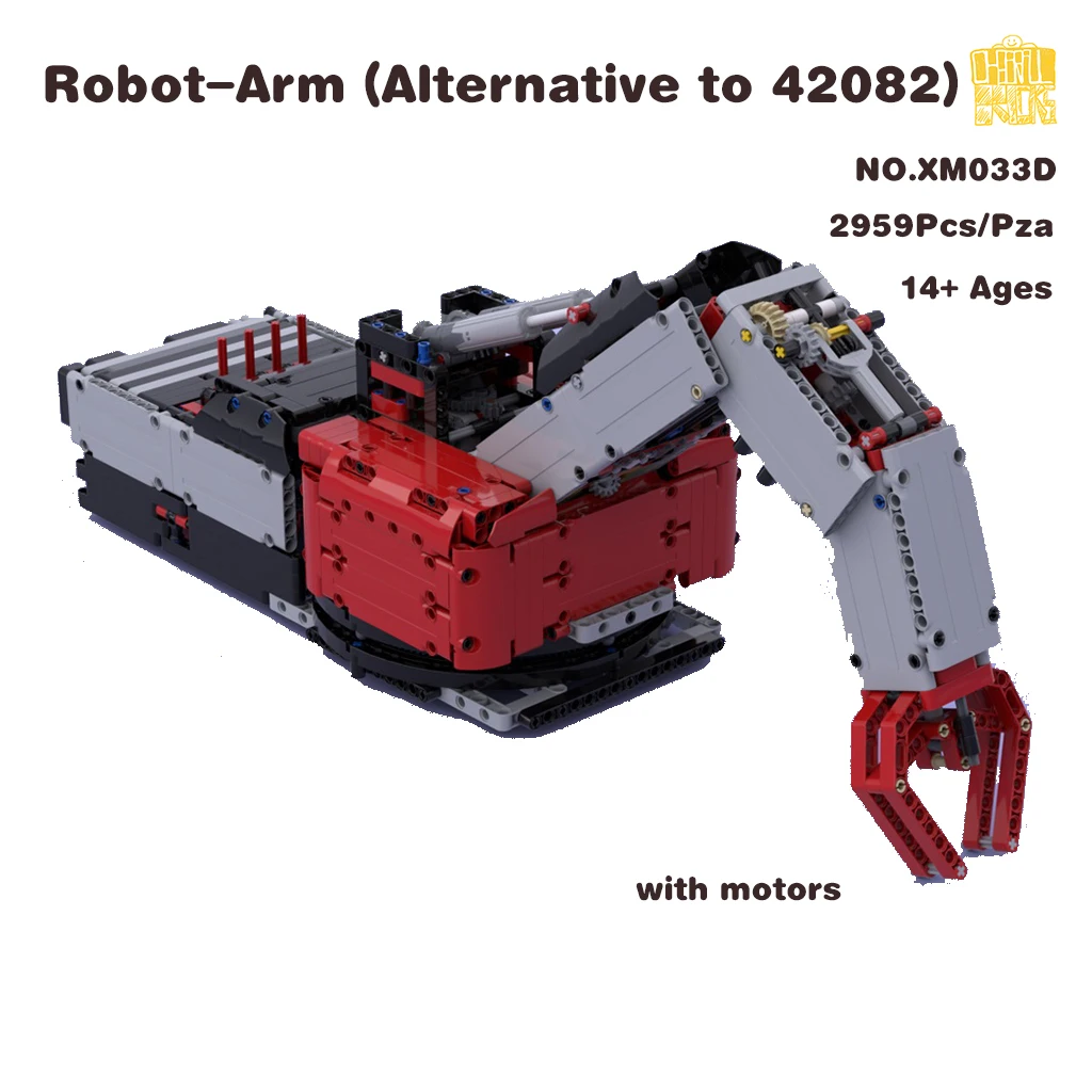 

MOC-XM030 Robot-Arm (Alternative to 42082) Model With PDF Drawings Building Blocks Bricks DIY Toys Birthday Christmas Gifts