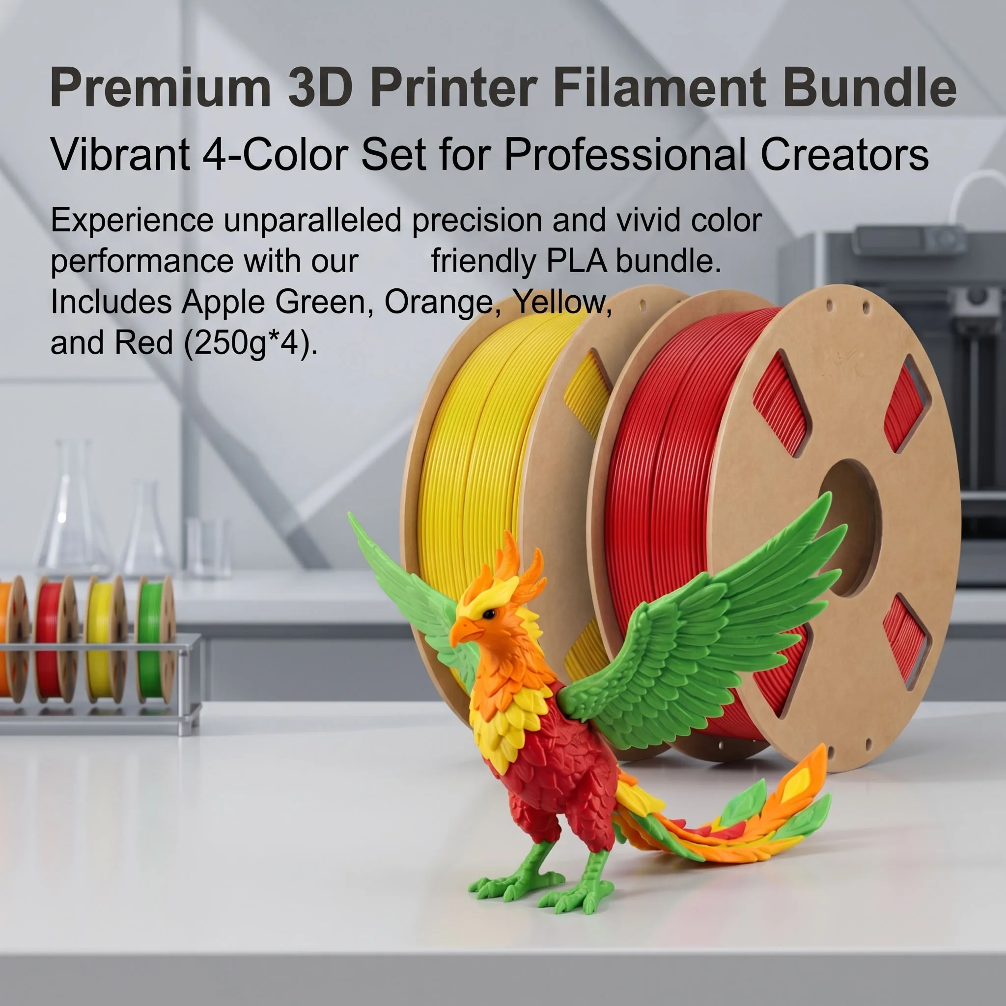 3D 프린터 하이퍼 PLA 필라멘트 1.75mm RFID 번들, 엉킴 없는 고정밀 3D 프린팅 필라멘트