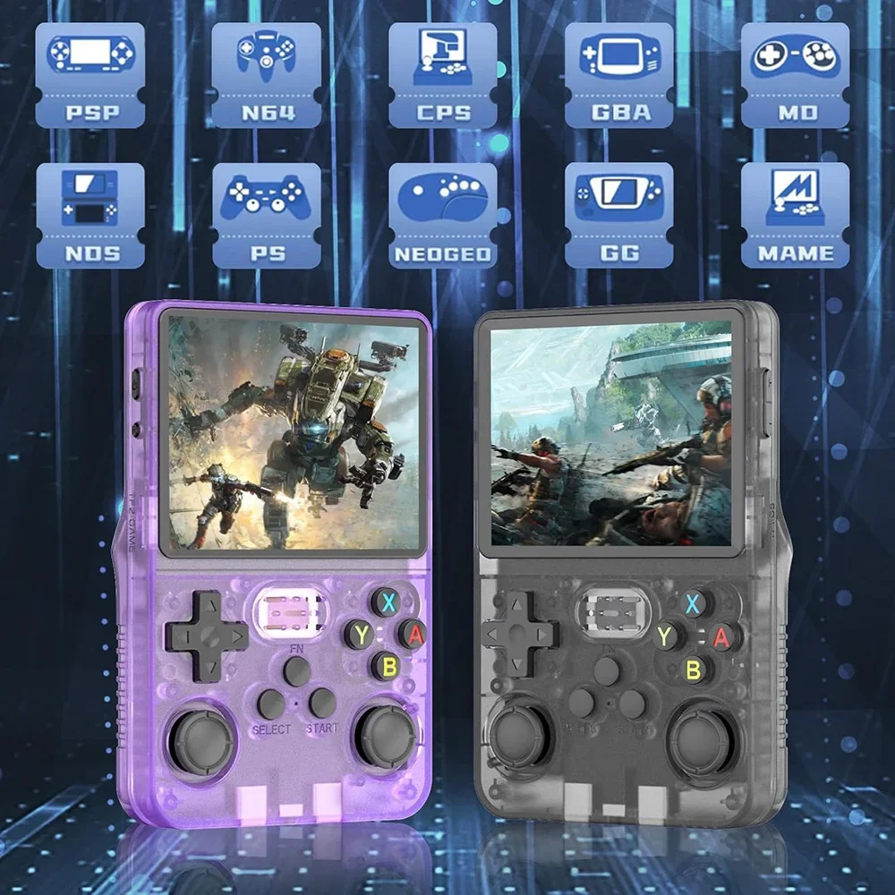 Consola Retro Portátil HC8000 – Pantalla IPS 7 Pulgadas, 15.000 Juegos Clásicos, 64 GB, Salida TV Y Mando Inalámbrico