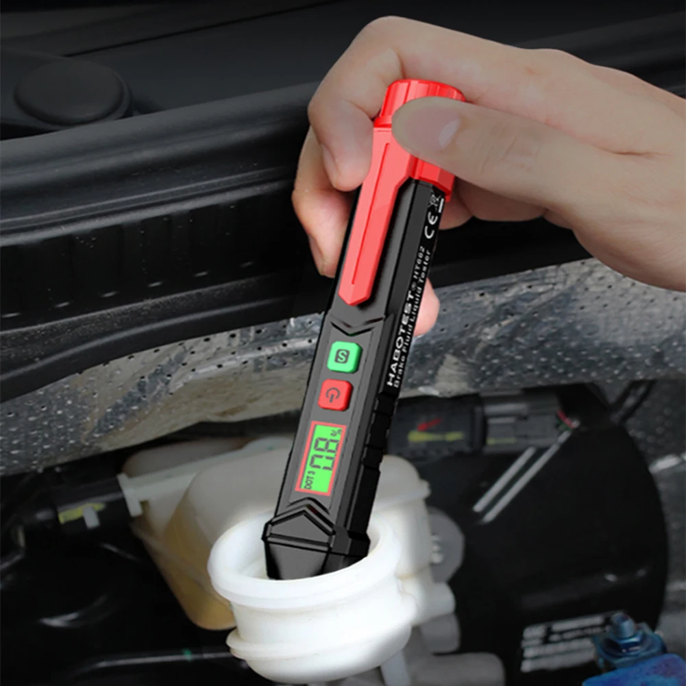 100% NEW Brake Fluid Tester Auto Car Brake Liquid Digital Tester For  DOT3/DOT4/DOT5.1 Oil Quality Check Pen Sound Light Alarm - AliExpress