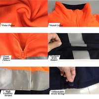 Hi Vis Reflective Fleece Work Hoodie