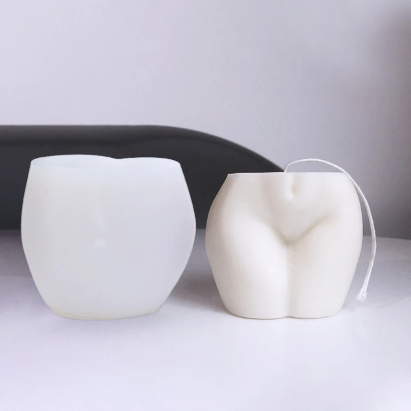 3D Plump Buttocks Shaped Silicone Mold for Handmade Making Soap Plaster Epoxy Mould Cake Chocolate Decorating