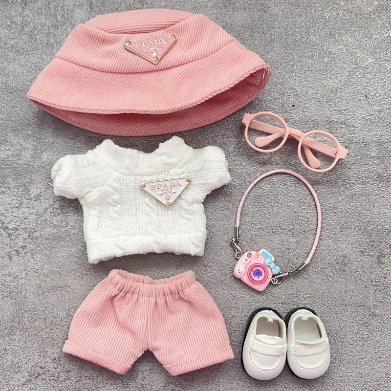 Macaron Suit Hoodie for Labubu Doll