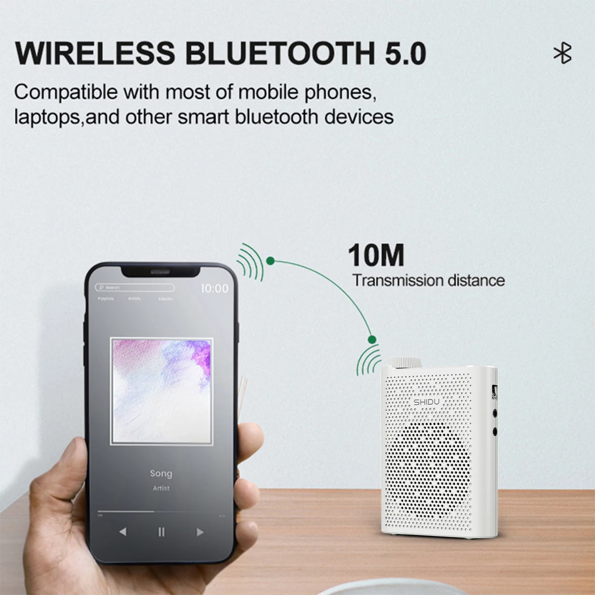 مكبر صوت محمول للمعلمين من Shidu ، مع ميكروفون ، 1...