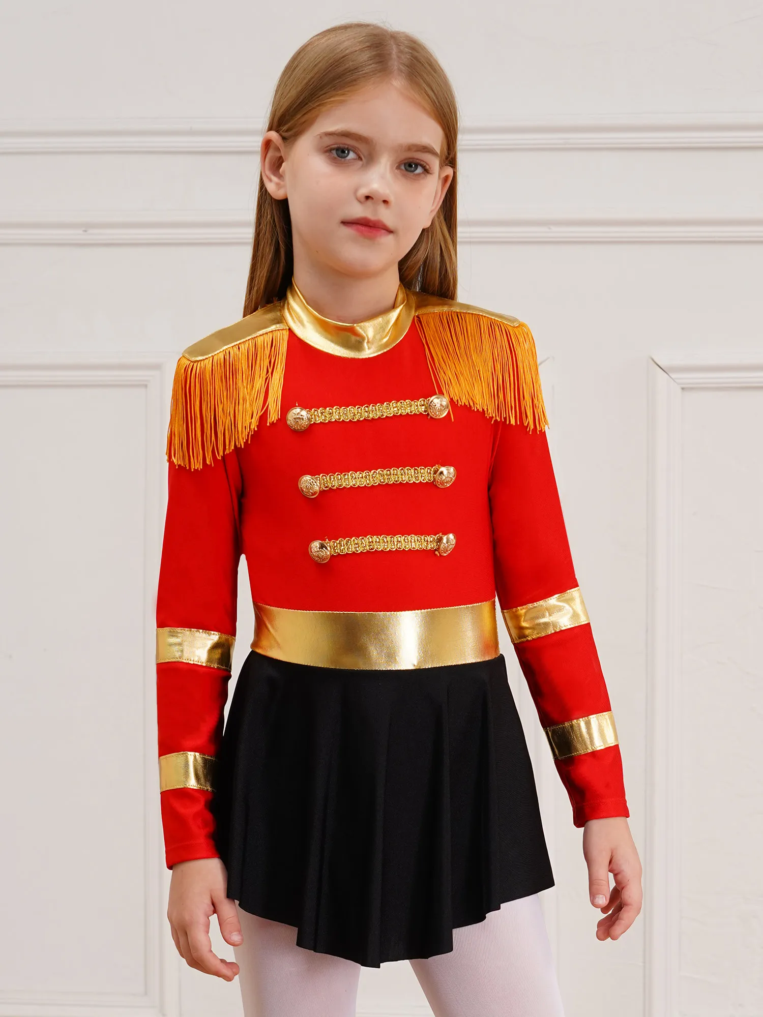 Pailletten Mädchen Zauberer Zirkus Performance Kostüm Outfits Kinder Halloween Zirkusdirektor Bodysuit Overall mit Hut Handschuhe Zauberstab – Detail 40
