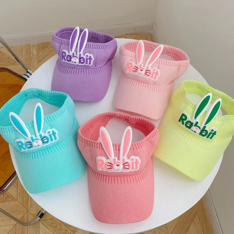 Summer Hat for Kids 3-12years Old Sun Hats Visors Cute Rabbits Wings Bunny Hat Apparel Accessories