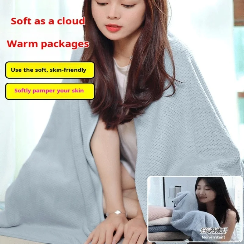 Household softtouch honeycomb bath towel Bath towel soft household Japanese style water-absorbent an