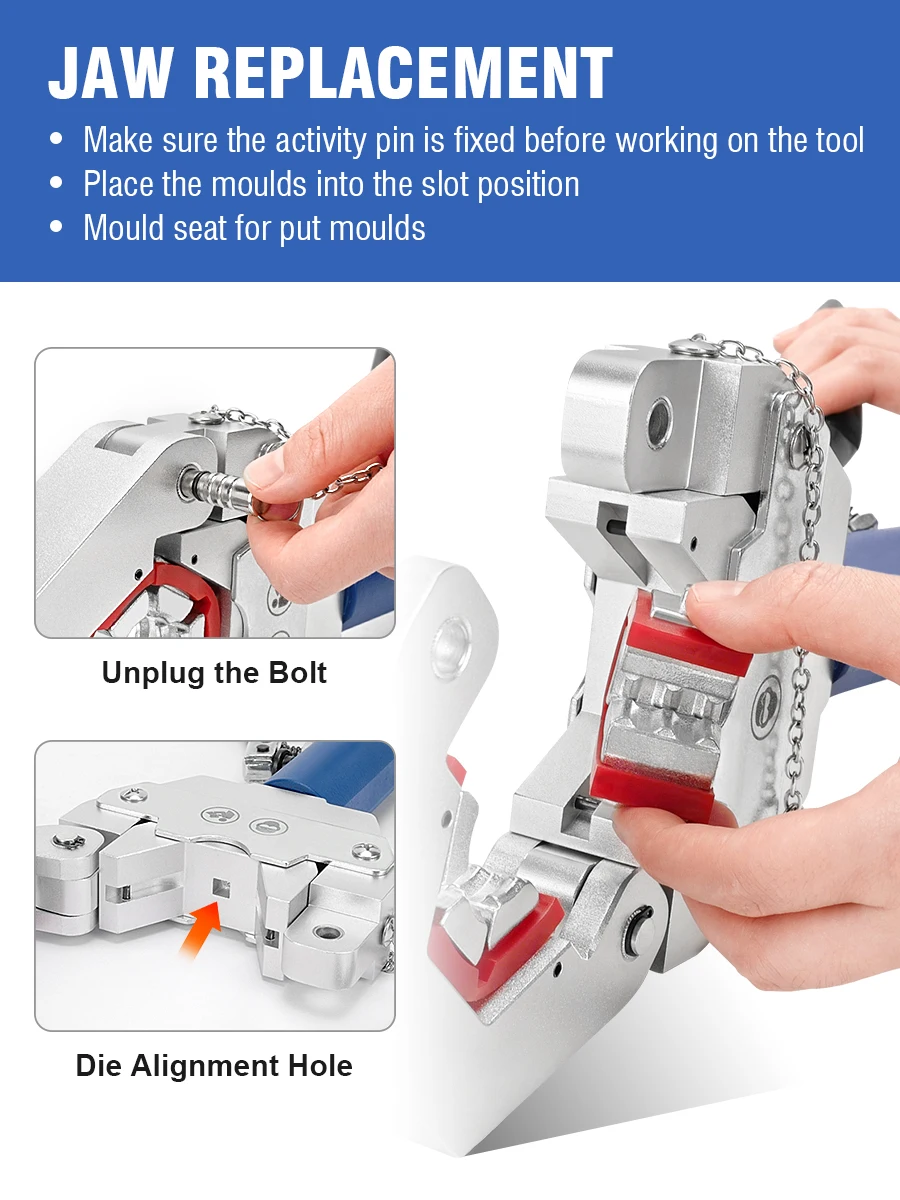 Hydraulic Crimping Tool Hydra-Krimp 71500 Manual A/C Hose Crimper Kit