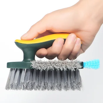 Household Cleaning Brush Kitchen Gadgets Tiles Window Trough 4in 1 V-shaped Brush for Kitchen Home Supplies Tools Bathroom 1