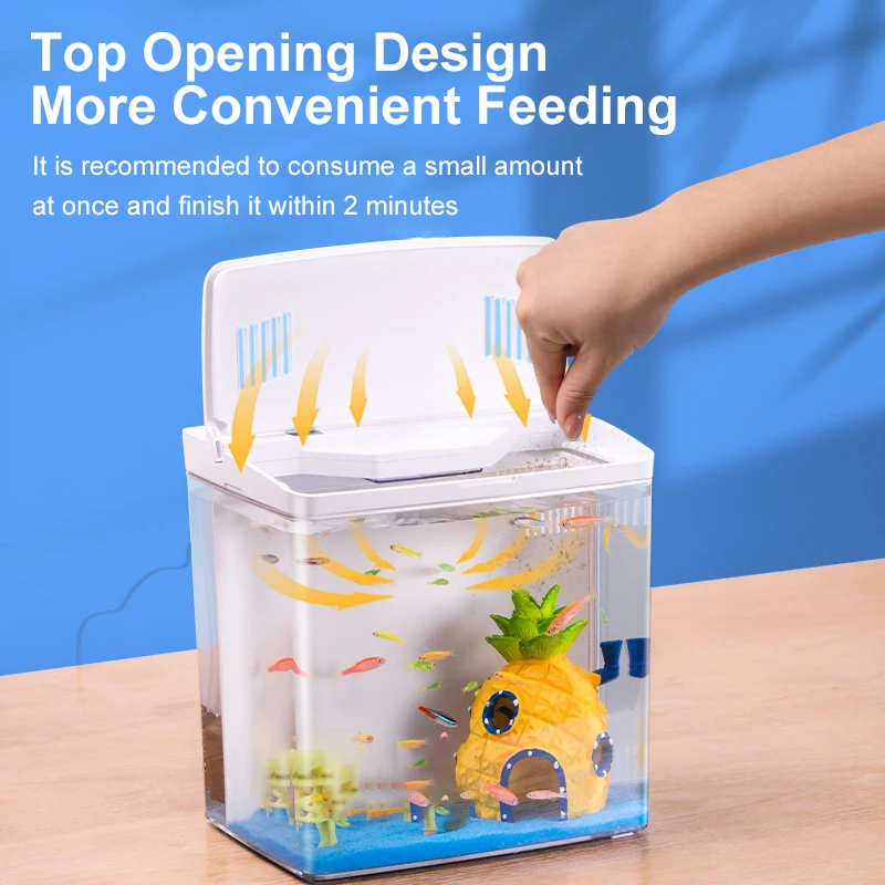 Fish Aquarium Aquarium Small Mini Fish Tank Home Fish Aquarium Self-Circulating Back Filter With Lighting And Wave Pumps Tank Kits