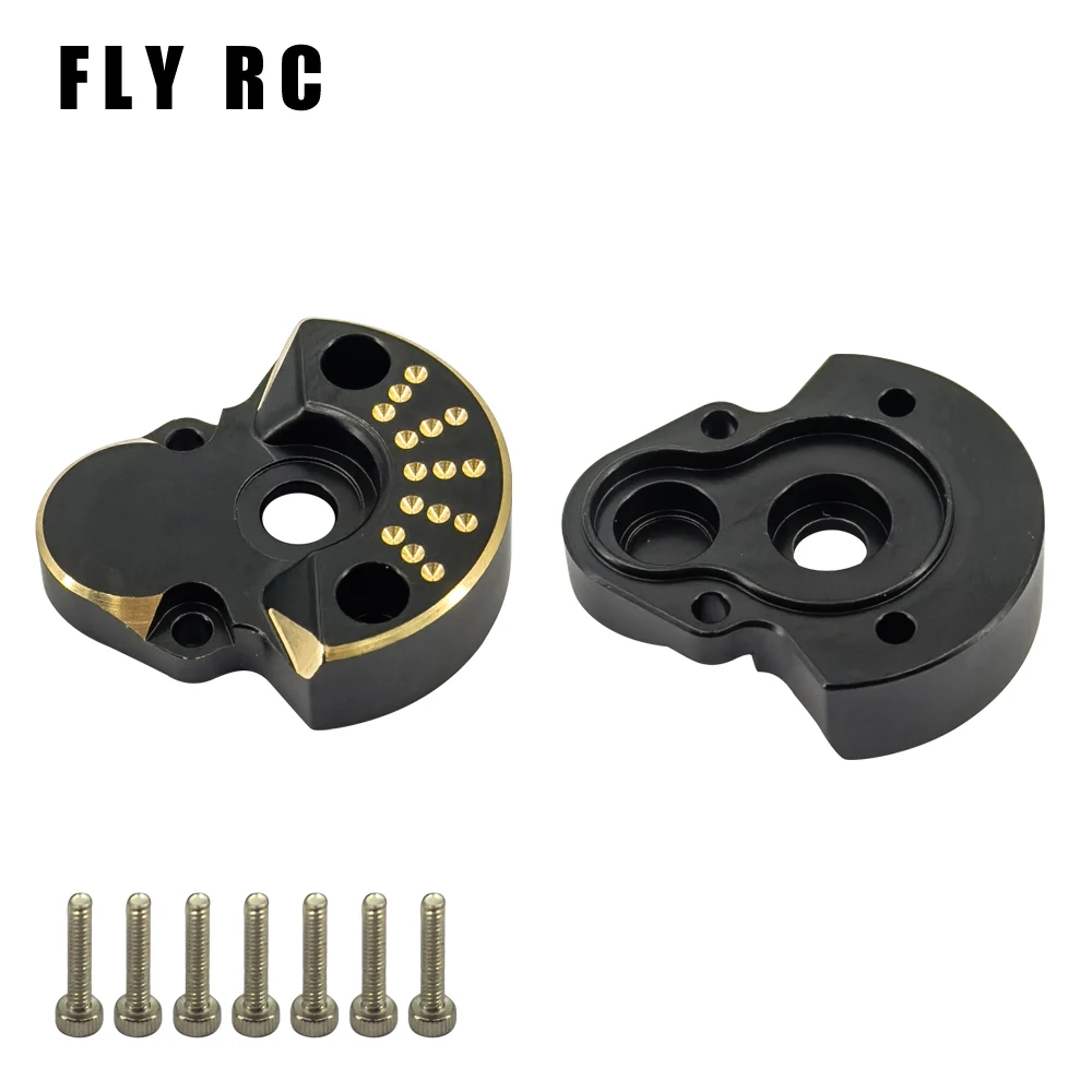 Rc Car Parts Redcat Ascent-18 44g Black Coating Brass Rear Outer Portal Housing Metal Crawler Accessories 1/18 Scale