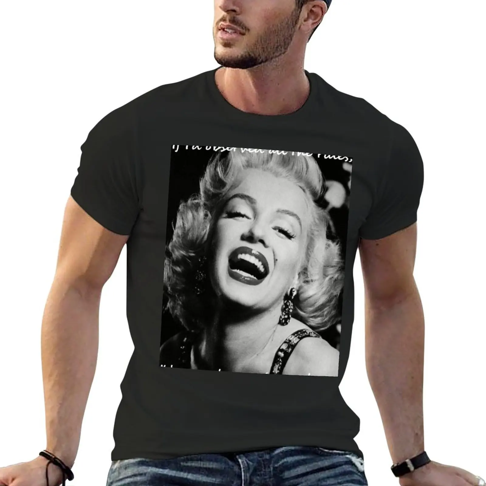 

New Marilyn Monroe Quote Icon T-Shirt aesthetic clothes custom t shirts T-shirt short t shirts for men cotton