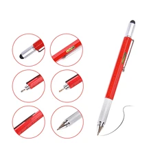

Multi Modern Handheld Tool 7 In 1 Ballpoint Pen Measure Technical Ruler Screwdriver Touch Screen Stylus Spirit Level Tools Set