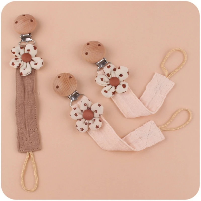 Cotton Linen Baby Pacifier Chain Clip Soother Nipple Holder Clasps Dummy Attache Feeding pacifier clip pacifier chain pacifier accessories teether clip