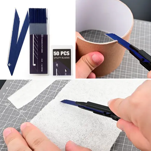 EHDIS 50/100pcs 30 Degree Snap Off Replacement Blades Utility Knife Cutter Spare Blade Car Wrap Vinyl Film Engrave Cutting Tools - Image 4
