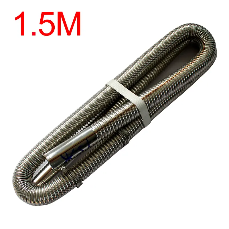 60cm 100cm 120cm 150cm 200cm 250cm 300cm Air Diesel Parking Heater Stainless Steel Exhaust Pipe Tube Gas Vent Hose Car Truck VAN - Image 12